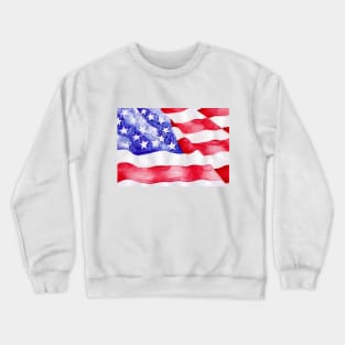 American flag Crewneck Sweatshirt